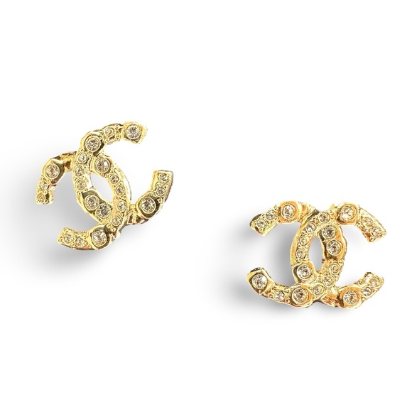 FULL SET - CHANEL CC Stud Earrings